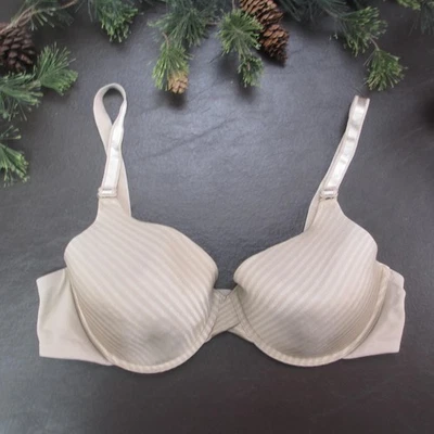 Simply Perfect by Warners Bra Womens 38C Underwire Padded Comfort 4032 Stripe - Image 1 of 4