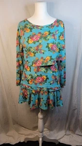 Farm Rio Womens Floral Print Long Sleeve TOP Skirt Set Multicolor Size S - Picture 1 of 7
