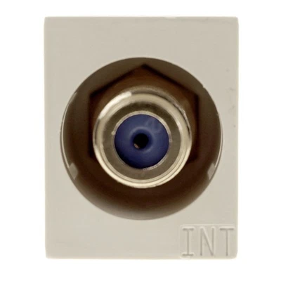 PASS & SEYMOUR LEGRAND RFCINT-I RECESSED F CONNECTOR, TV JACK, INSERT, IVORY - Изображение 1 из 4