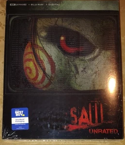 SAW 4K UHD/Blu-ray/Digital Best Buy Exclusive OOP Steelbook Horror Halloween NEW - Picture 1 of 6