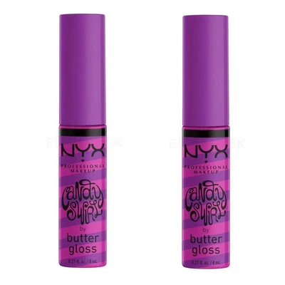 Pack of 2 NYX Professional Makeup Candy Swirl by Butter Gloss, Snow Cone BLGS03 - Image 1 of 4