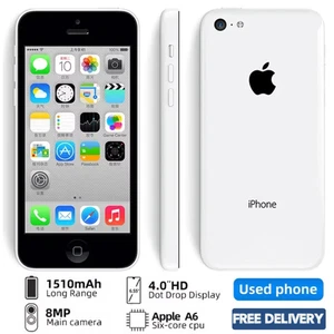Apple iPhone 5C 32GB Good Condition Unlocked Sim Free WiFi Camera Smartphone UK - Picture 1 of 13