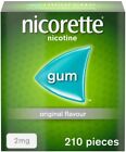Nicorette Chewing Gum Original Flavour, 2mg x 210 Pieces