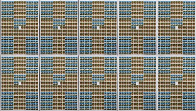 Bhutan 10 Full Sheets MNH 2240 Stamps 1120 Sets Mi €22,400.00 - Image 1 of 4