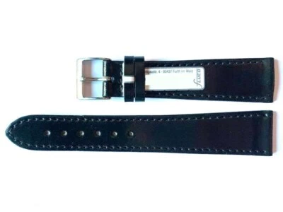 Cordovan Shell Uhrenarmband 20/16, 18/16mm schwarz 1A Qualität, für Kenner / 45 - Bild 1 von 2