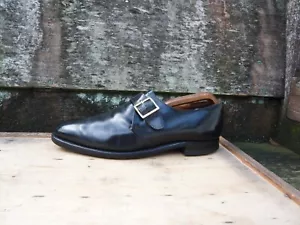 ZAPATOS JOSEPH CHEANEY MONKSTRAP VINTAGE CUERO NEGRO UK8.5 PARA HOMBRE SELBY - Imagen 1 de 11