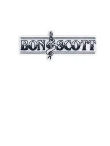 BON SCOTT - LOGOTIPO DE SERPIENTE - PARCHE BORDADO - NUEVO - BANDA DE MÚSICA 5375 - Imagen 1 de 1