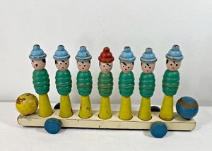 ANTICO GIOCO DEI BIRILLI IN LEGNO * SARACCO * RUBINO * BORRIONE * LA NORIMBERGA - Foto 1 di 5