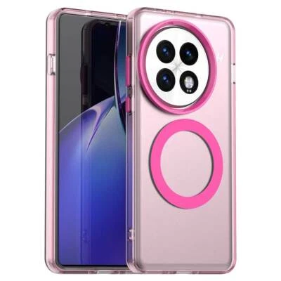 Estuche trasero rígido transparente para parachoques mate magnético de lujo para Oneplus 13 vidrio templado Foto 1 de 4