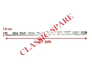 HINDUSTAN LANDMASTER SCRIPTED DECAL EMBLEM BADGE CHROME BRAND NEW - Imagen 1 de 3