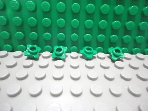 Lego 4 grüne 1x1 Knopf Pflanze Blume NEU - Bild 1 von 1