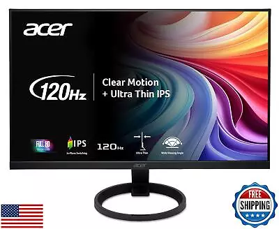 Acer R240Y G0bi 23.8" IPS Full HD (1920 x 1080) Ultra-Thin Gaming Office Moni - Image 1 of 4