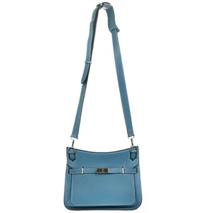 Hermes Blue Jean Taurillon Clemence Jypsiere 28 Shoulder Bag □O 132.S 175940 - Picture 1 of 10