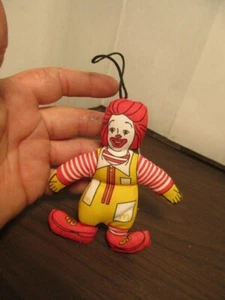 Vintage 1981 RONALD McDONALD Stuffed Plush Christmas Ornament McDonald's Toy 4" - Bild 1 von 2