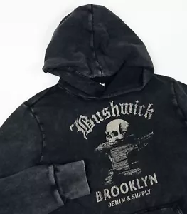 Denim & Supply Ralph Lauren Sudadera con Capucha Para Hombres Pequeña Bushwick Brooklyn Calavera Envejecida - Imagen 1 de 12