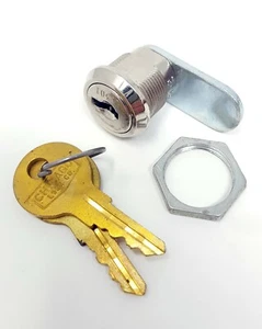 Chicago Cam Lock K3319 Keyed Differently Fixed Straight Cam Nut Mounting - Picture 1 of 2