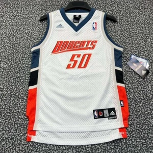 Charlotte Bobcats Okafor #50 Jersey Shirt Youth Medium 10-12 Adidas V-Neck New M - Picture 1 of 7