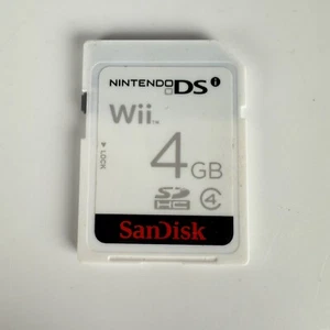 Sandisk 4GB Gaming SD Card For Nintendo DS Wii Gaming Memory Card Class 4 OEM - Picture 1 of 4