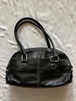 Bolso de mano Hush Puppies de cuero negro  Foto 1 de 4