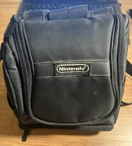 Vintage Nintendo Black Backpack Travel Carrying Case Bag Gameboy DS Original OEM - Picture 1 of 3