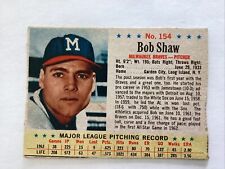 1963 Post #154 Bob Shaw Milwaukee Braves 1959 Once