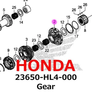 【NEW】Honda Genuine 2016-2021 Pioneer SXS 1000 Gear 23650-HL4-000 - Picture 1 of 2