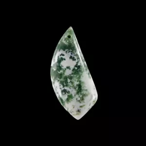 Tree leaf Agate 48x20x6 mm Pendant bead HG325013 - Bild 1 von 4