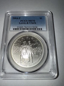 2004-P PCGS MS 70 Lewis & Clark $1 - Picture 1 of 2
