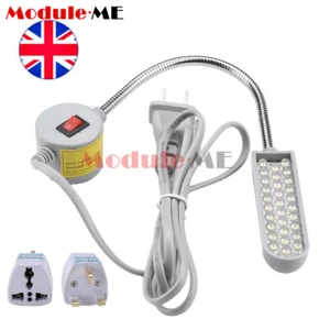 LED Flexible Bright Sewing Machine Light Working Gooseneck Lamp Magnetic Base K - Picture 1 of 7