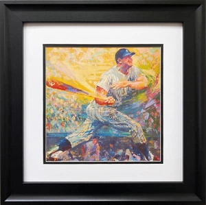 LeRoy Neiman "Mickey Mantle B" Newly CUSTOM FRAMED Art New York Yankees NY Print - Picture 1 of 3