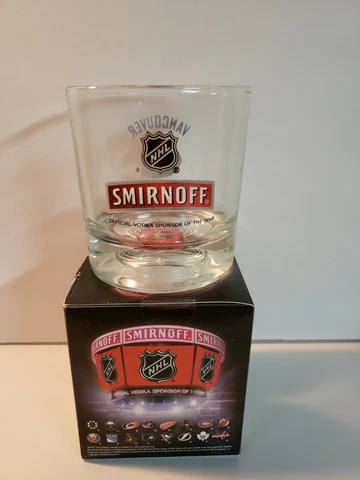 Smirnoff Vodka NHL Team Crest Tumbler Glass 10 Teams Available Choose Your Team! Cover