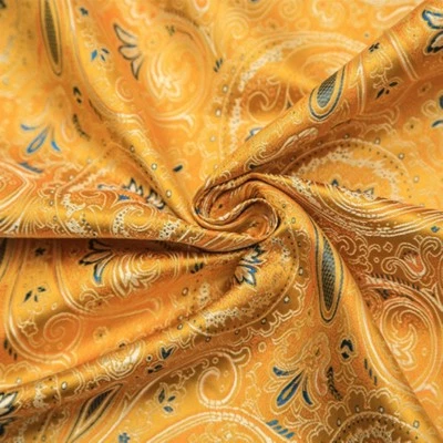 Jacquard Damask Fabric Brocade Cloth Floral Costume Furnishing Material By Metre - Image 1 of 4