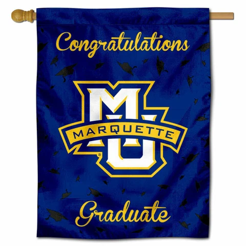 Marquette University Graduation Gift Decorative Flag Cover