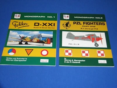 Phalanx Monograph 1 2 Fokker D-XXI PZL Fighters WWII Aircraft English text - Image 1 of 4