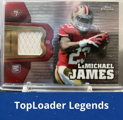 2012 Topps Chrome #RR11 LaMichael James Rookie Relics - Image 1 of 2