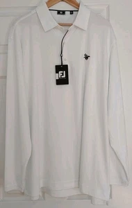Neu mit Etikett Footjoy weißes langärmliges UV Golfshirt für Herren XXL (100 $) - Bild 1 von 7