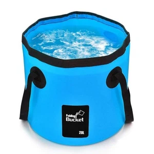 Collapsible Bucket Water Container Portable Folding Camp Wash Basin for Outdo... - Picture 1 of 6