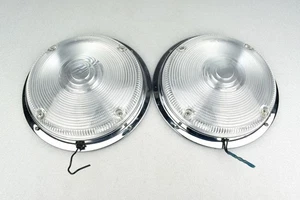 Pair of Truck-Lite 80-Series Stratolite 62 Clear Lens Dome Lamps 80354 - Picture 1 of 10