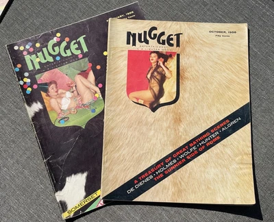 NUGGET Men's Pinup Magazine 1956  (2) MAGAZINES SOPHIA LOREN PICTORIAL - Image 1 of 4