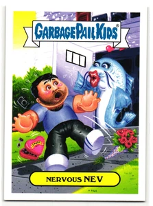 Nervous Nev 2016 Garbage Pail Kids Catfish Nev Schulman MTV Parody Sticker - Picture 1 of 2