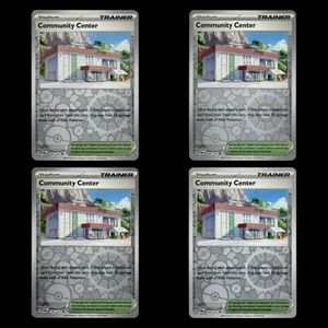 4x Community Center 146 Scarlet Violet Series Twilight Masquerade 2024 Pokemon - Picture 1 of 7