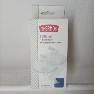 Thermos Replacement Straws for 12 Ounce Funtainer Bottle, Clear, 2 Count - Picture 1 of 3