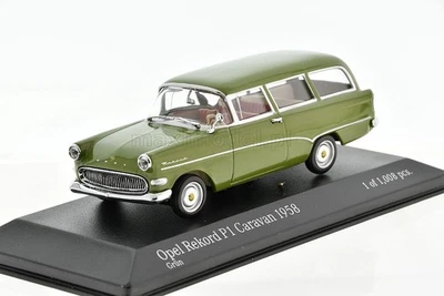 OPEL Rekord P1 Caravan Green 1958 1/43 MINICHAMPS 430043219 - Image 1 of 4