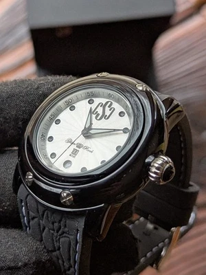 Reloj Pulsera Glam Rock Nuevo OldStock Miami Beach Deseable 45 Hecho en Suiza Foto 1 de 4