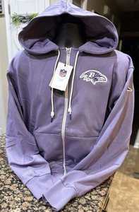 🐦⬛Men’s Baltimore Ravens On-Field Nike Full-Zip Hoodie🐦⬛| Lilac|NWT| Genuine - Picture 1 of 20