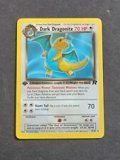Pokemon 1ST EDITION DARK DRAGONITE 22/82 - TEAM ROCKET SET NON HOLO - EX -