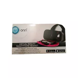 Virtual Reality Smartphone Headset ONN Black/Pink - Picture 1 of 3