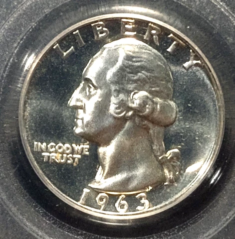 1963  Washington Quarter   PCGS  PR67CAM Cover
