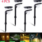 2/4 Pack 30in Solar Pathway Lights 2 Color Modes Garden Decorative Outdoor Lamp