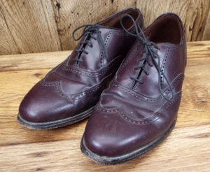 Allen Edmonds Sanford Shoes 8D Oxford BROWN - Picture 1 of 9